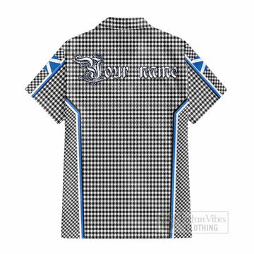 Shepherd Tartan Crest Cotton Hawaiian Shirt Scotland Coat of Arm Flag Style - Tartan Vibes Clothing