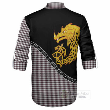 Shepherd Tartan Crest Ghillie Shirt Legendary Dragon Knot Half Style
