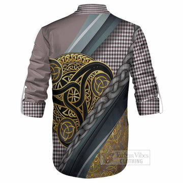 Shepherd Tartan Crest Ghillie Shirt Scottish Triskele Celtic
