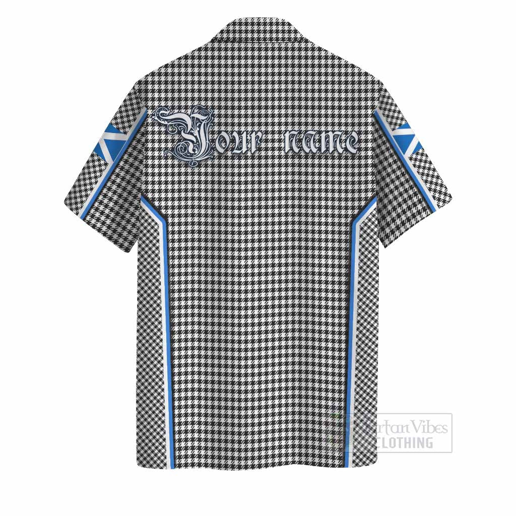 Shepherd Tartan Crest Hawaiian Shirt Scotland Coat of Arm Flag Style - Tartan Vibes Clothing