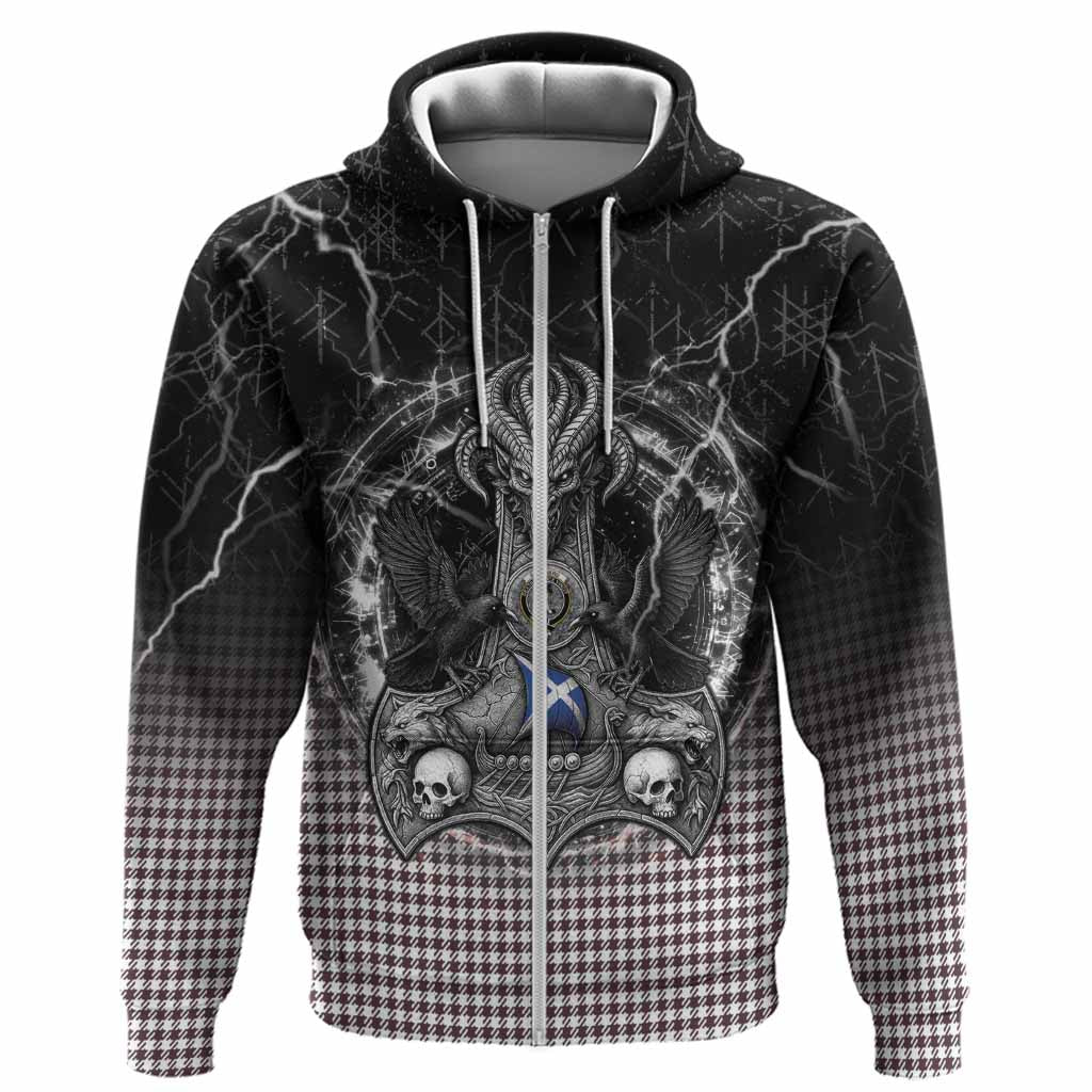 Shepherd Tartan Crest Hoodie Celtic Odin's Raven Legacy
