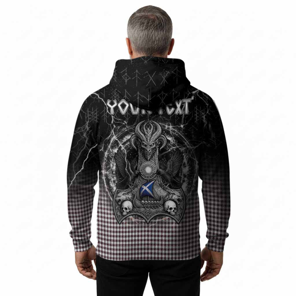 Shepherd Tartan Crest Hoodie Celtic Odin's Raven Legacy