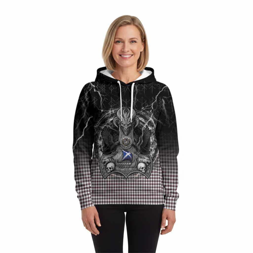 Shepherd Tartan Crest Hoodie Celtic Odin's Raven Legacy