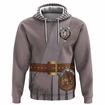 Shepherd Tartan Crest Hoodie Kilt Costume Style