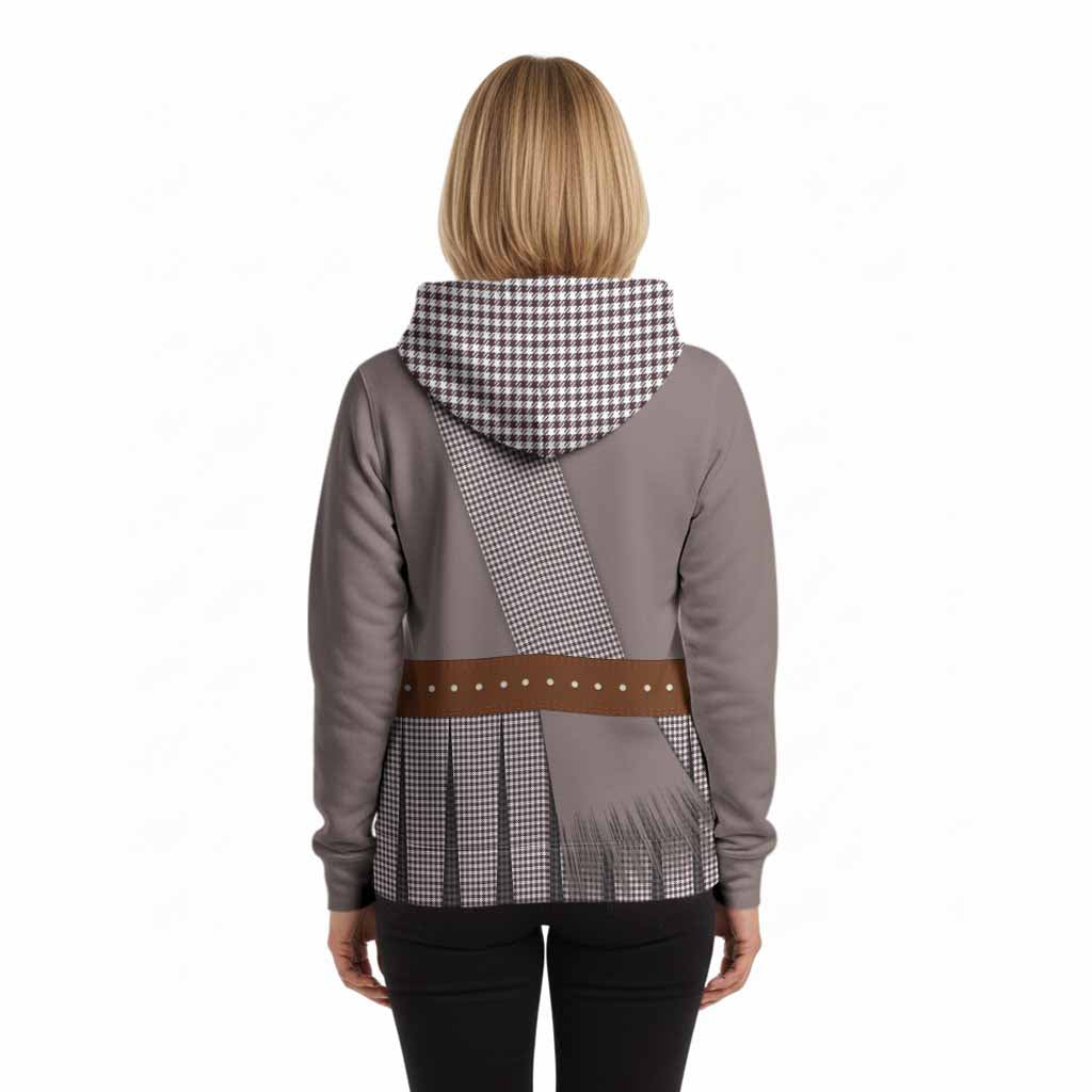 Shepherd Tartan Crest Hoodie Kilt Costume Style