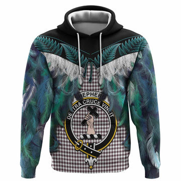 Shepherd Tartan Crest Hoodie New Zealand Maori Korowai Cloak