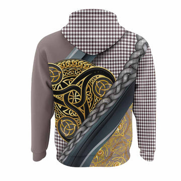 Shepherd Tartan Crest Hoodie Scottish Triskele Celtic