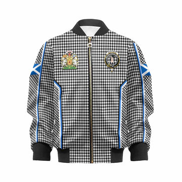Shepherd Tartan Crest Kid Bomber Jacket Scotland Coat of Arm Flag Style - Tartan Vibes Clothing
