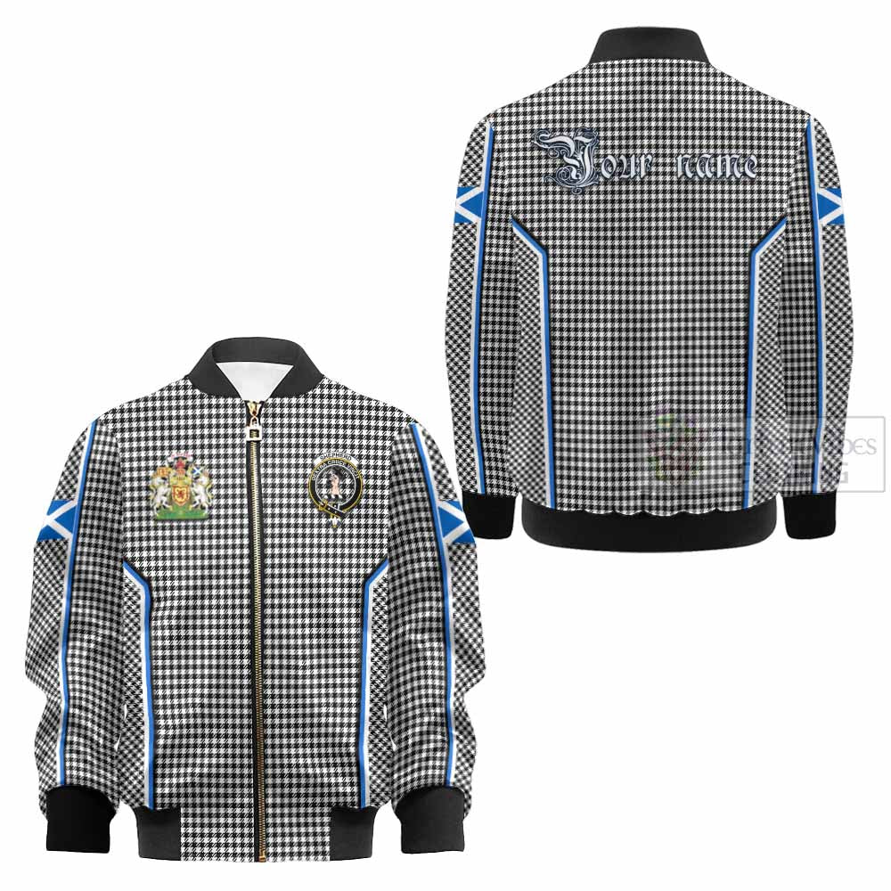 Shepherd Tartan Crest Kid Bomber Jacket Scotland Coat of Arm Flag Style - Tartan Vibes Clothing