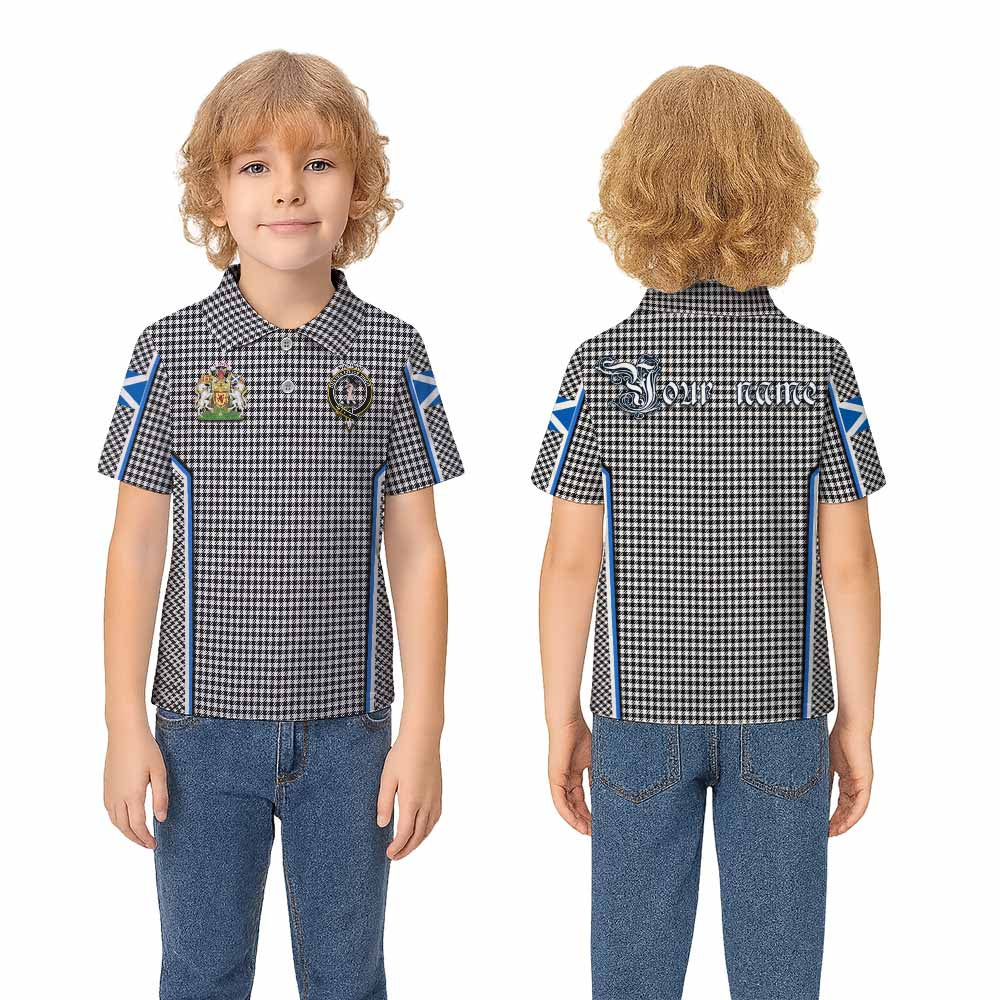Shepherd Tartan Crest Kid Polo Shirt Scotland Coat of Arm Flag Style - Tartan Vibes Clothing
