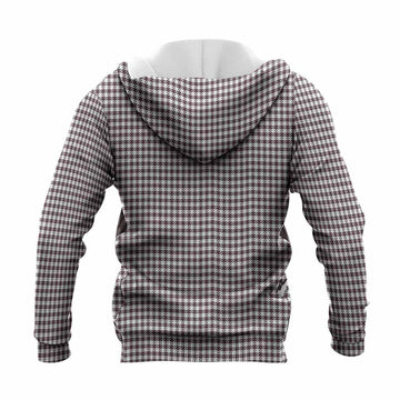 Shepherd Tartan Crest Knitted Hoodie Ferocious Lion Style