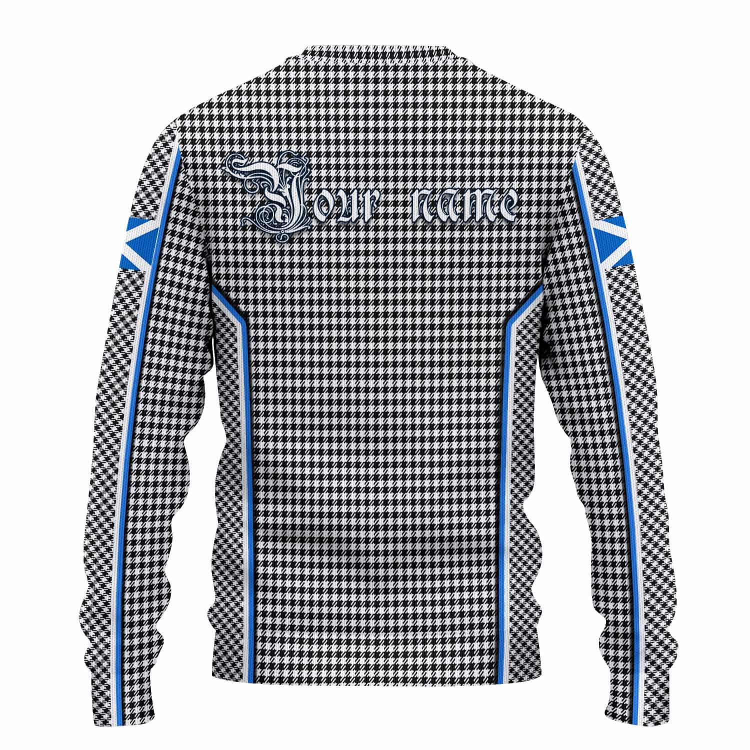 Shepherd Tartan Crest Knitted Sweater Scotland Coat of Arm Flag Style - Tartan Vibes Clothing