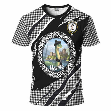 Shepherd Tartan Crest Loch Ness Monster T-Shirt Celtic Knot Nessie Art