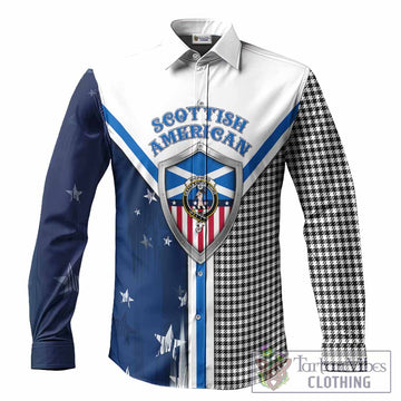 Shepherd Tartan Crest Long Sleeve Button Shirts Scottish-American Heritage