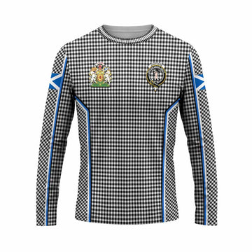 Shepherd Tartan Crest Long Sleeve T-Shirt Scotland Coat of Arm Flag Style - Tartan Vibes Clothing