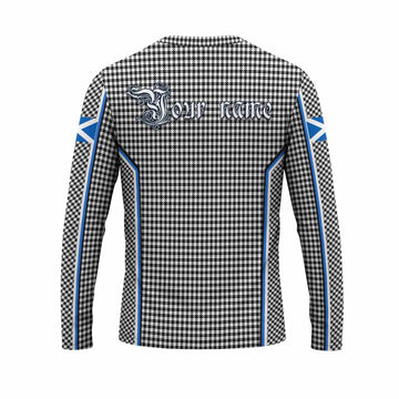Shepherd Tartan Crest Long Sleeve T-Shirt Scotland Coat of Arm Flag Style - Tartan Vibes Clothing