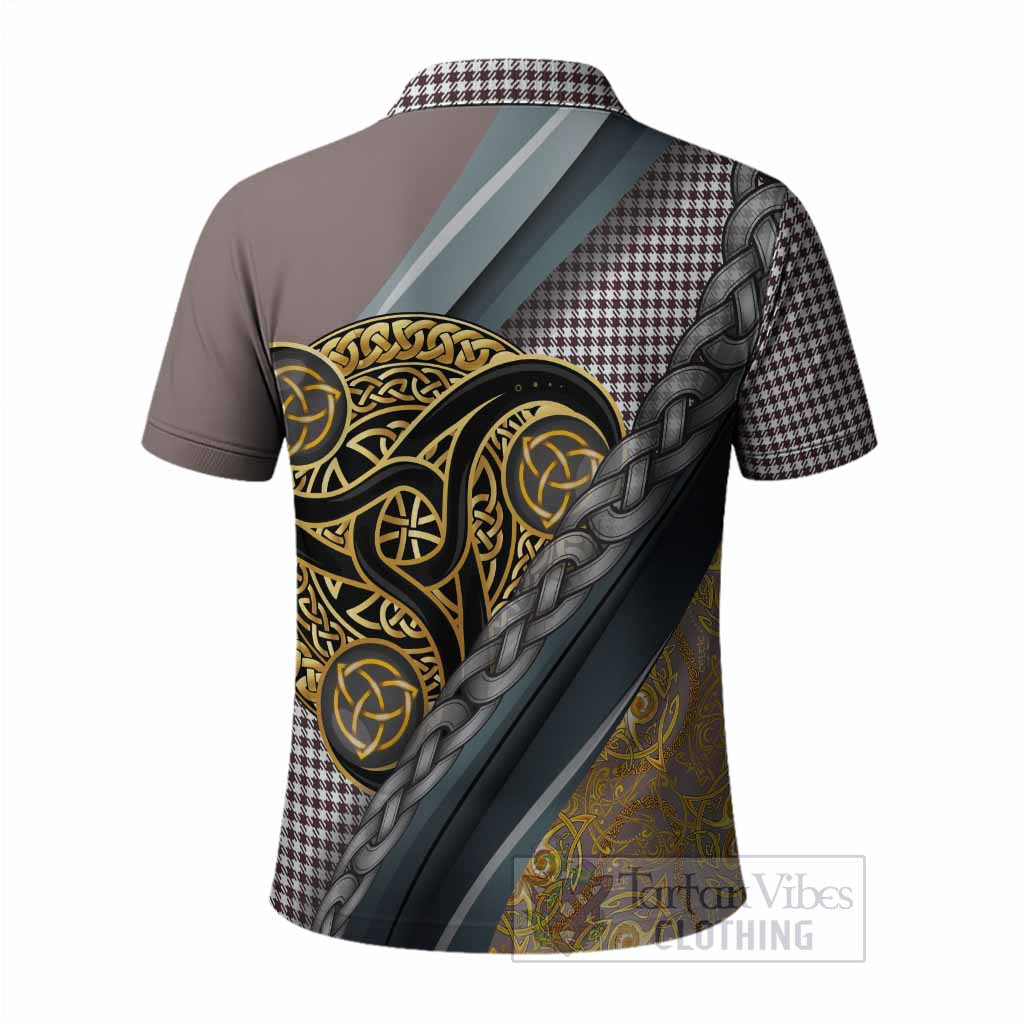 Shepherd Tartan Crest Polo Shirt Scottish Triskele Celtic