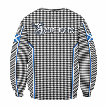 Shepherd Tartan Crest Sweatshirt Scotland Coat of Arm Flag Style