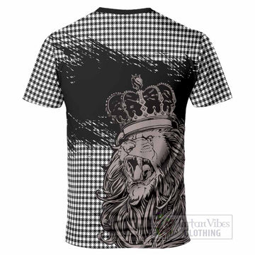 Shepherd Tartan Crest T-Shirt Crowned Lion Heritage Style