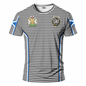 Shepherd Tartan Crest T-shirt Scotland Coat of Arm Flag Style - Tartan Vibes Clothing