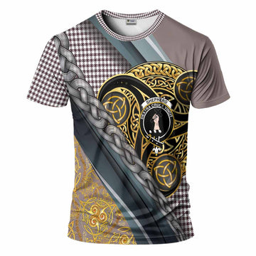 Shepherd Tartan Crest T-Shirt Scottish Triskele Celtic