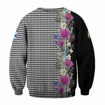 Shepherd Tartan Crest Thistle Floral Sweatshirt