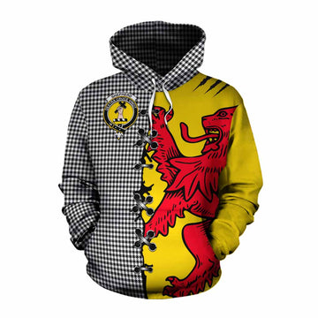 Shepherd Tartan Family Crest Cotton Hoodie Lion Rampant Honor - Tartan Vibes Clothing