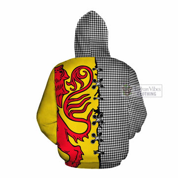 Shepherd Tartan Family Crest Cotton Hoodie Lion Rampant Honor - Tartan Vibes Clothing