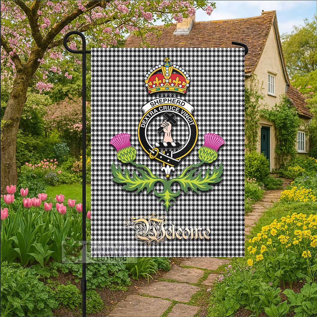 Shepherd Tartan Family Crest Garden Flag Royal Thistle Welcome Style - Tartan Vibes Clothing