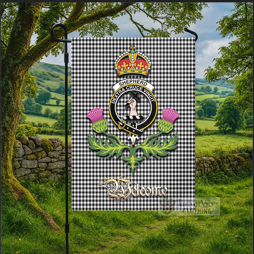 Shepherd Tartan Family Crest Garden Flag Royal Thistle Welcome Style - Tartan Vibes Clothing