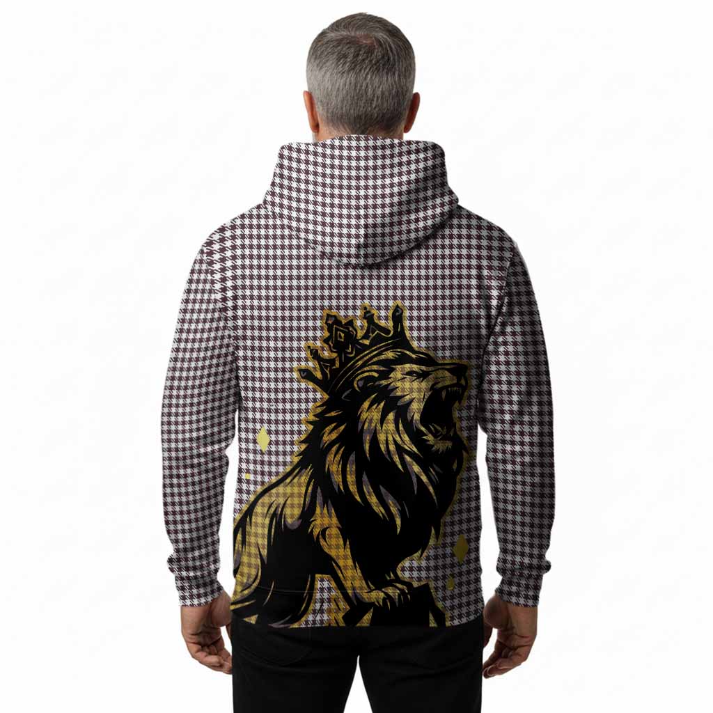 Shepherd Tartan Family Crest Hoodie Crowned Lion Roaring