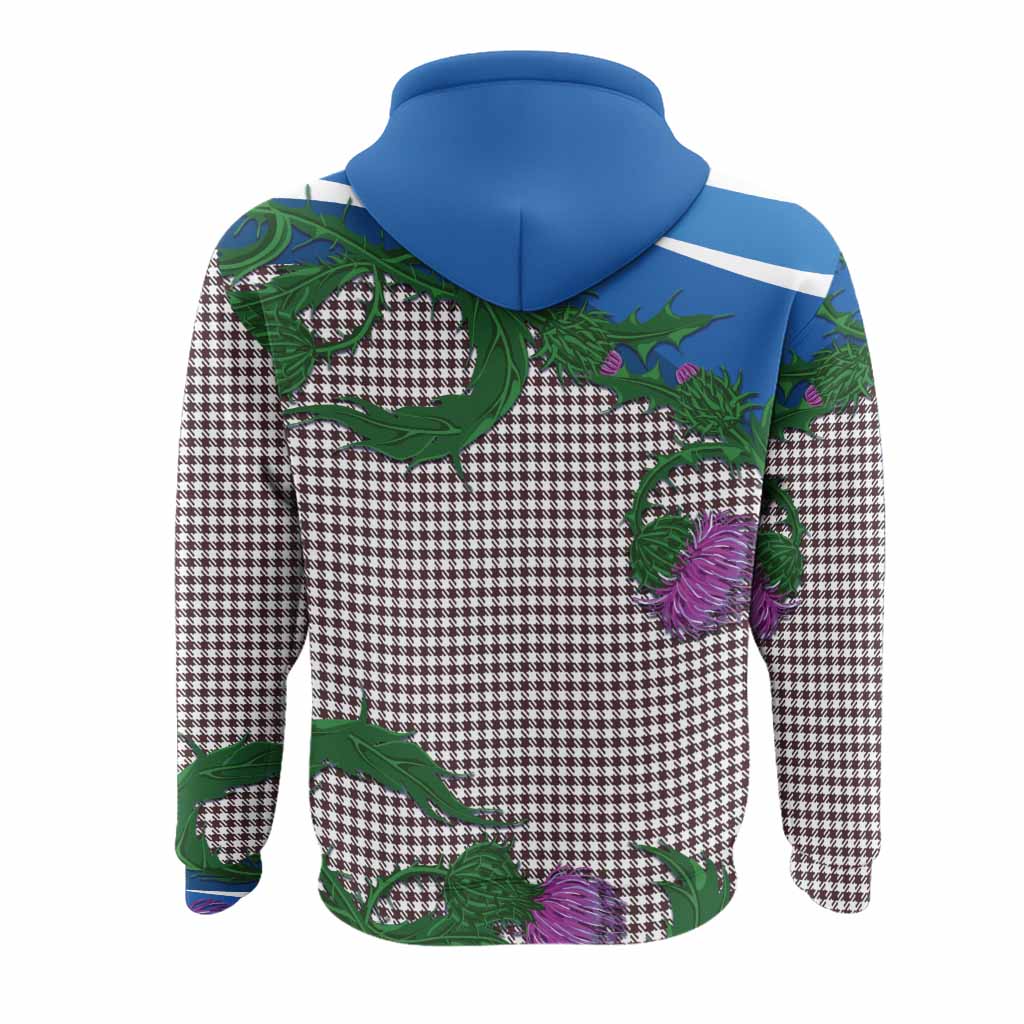 Shepherd Tartan Family Crest Hoodie Thistle in Minimalism