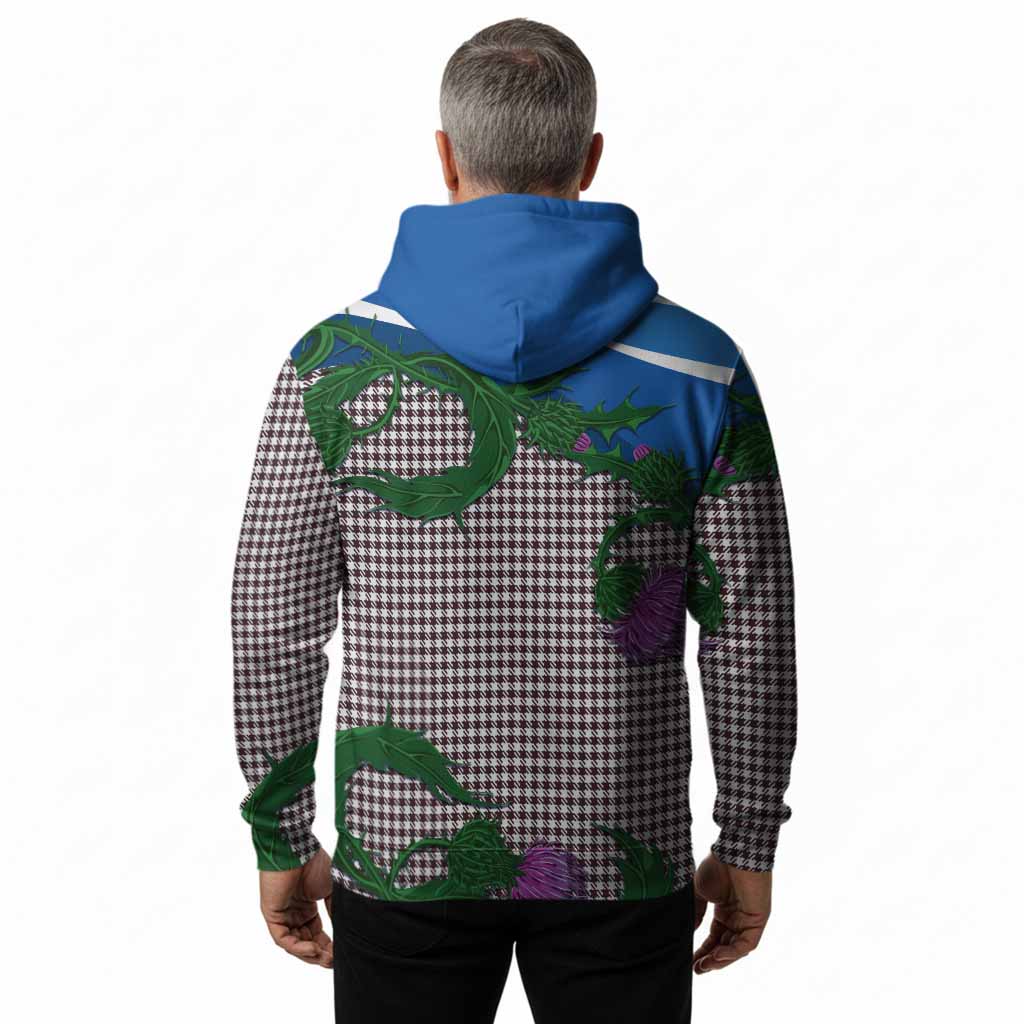 Shepherd Tartan Family Crest Hoodie Thistle in Minimalism