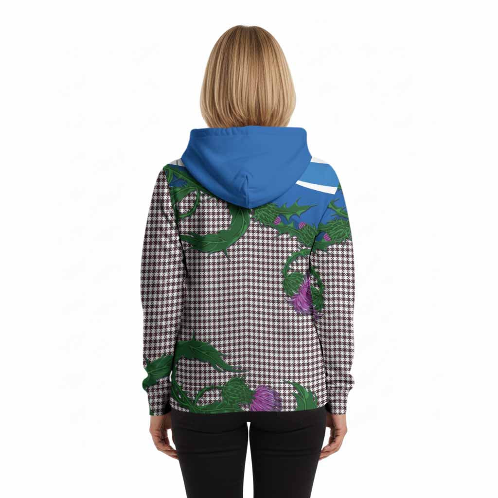 Shepherd Tartan Family Crest Hoodie Thistle in Minimalism