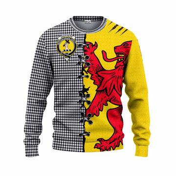 Shepherd Tartan Family Crest Knitted Sweater Lion Rampant Honor