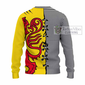 Shepherd Tartan Family Crest Knitted Sweater Lion Rampant Honor