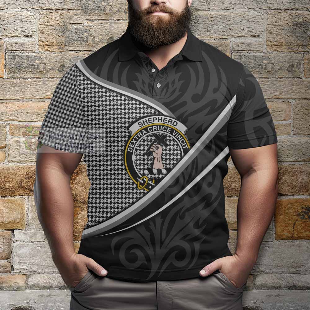 Shepherd Tartan Family Crest Polo Shirt Celtic Scottish Thistle Floral - Tartan Vibes Clothing