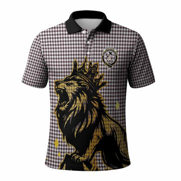 Shepherd Tartan Family Crest Polo Shirt Crowned Lion Roaring