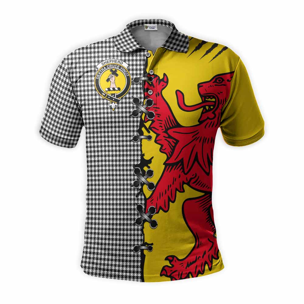 Shepherd Tartan Family Crest Polo Shirt Lion Rampant Honor - Tartan Vibes Clothing