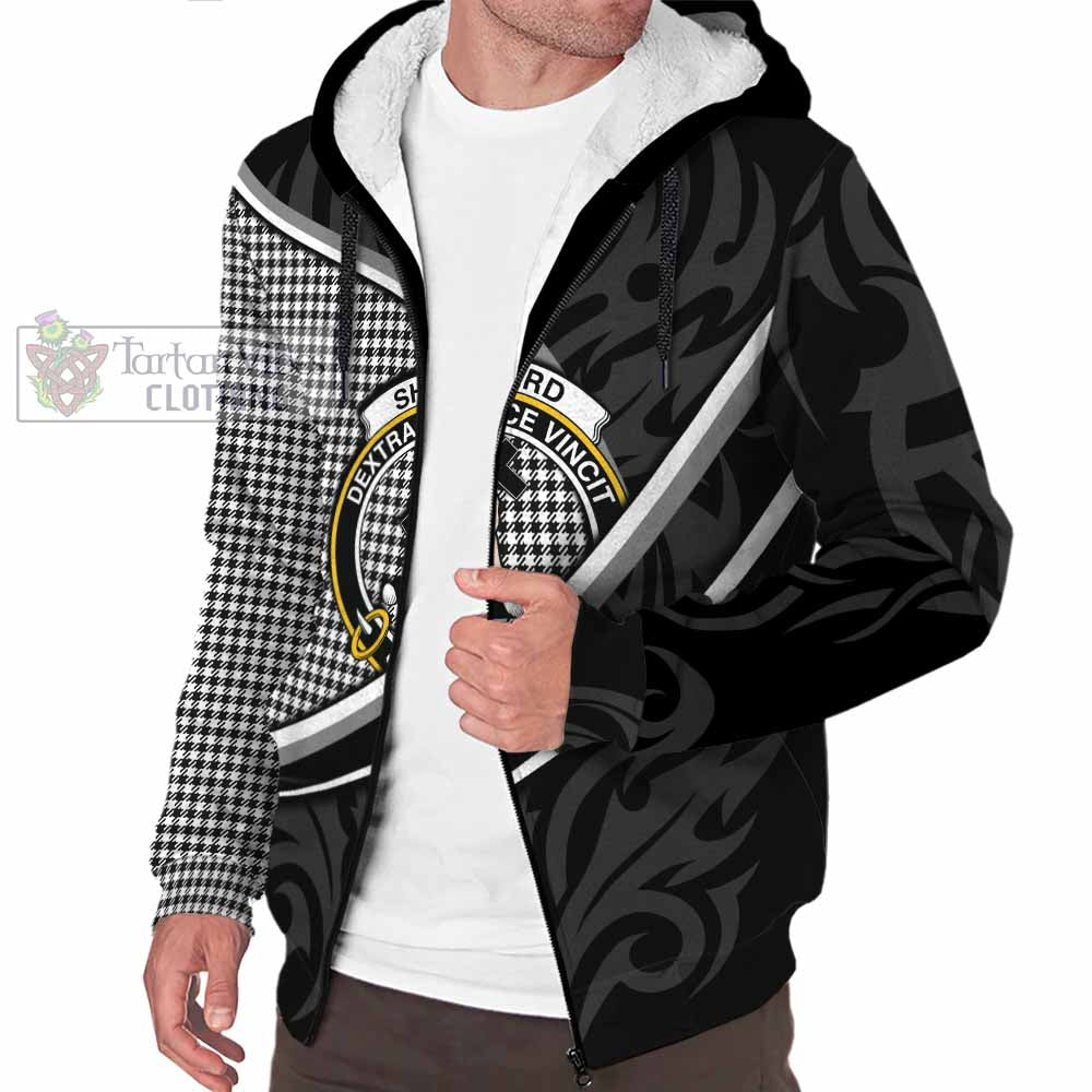 Shepherd Tartan Family Crest Sherpa Hoodie Celtic Scottish Thistle Floral - Tartan Vibes Clothing