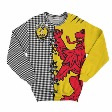 Shepherd Tartan Family Crest Sweatshirt Lion Rampant Honor