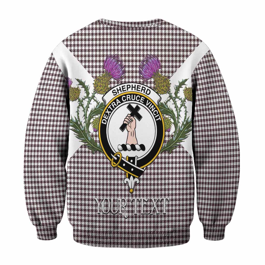 Shepherd Tartan Family Crest Sweatshirt Scottish Burns Night Thistle Floral