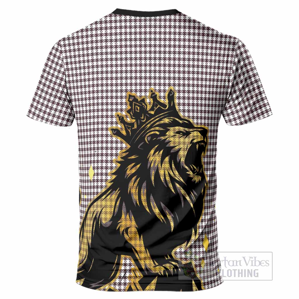 Shepherd Tartan Family Crest T-Shirt Crowned Lion Roaring
