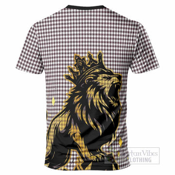 Shepherd Tartan Family Crest T-Shirt Crowned Lion Roaring