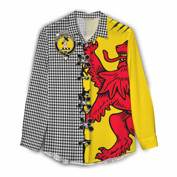 Shepherd Tartan Family Crest Women Casual Shirt Lion Rampant Honor - Tartan Vibes Clothing