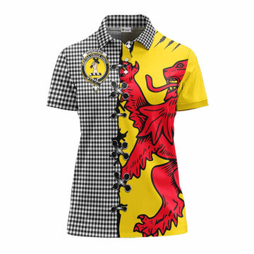 Shepherd Tartan Family Crest Women's Polo Shirt Lion Rampant Honor - Tartan Vibes Clothing