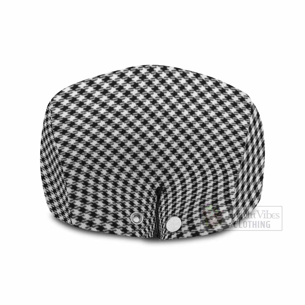 Shepherd Tartan Flat Cap, Jeff Cap Cross Style with Family Crest - Tartan Vibes Clothing
