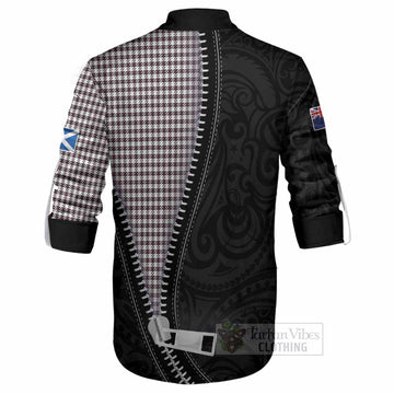 Shepherd Tartan Ghillie Shirt New Zealand Pattern Unique Zipper Stylized