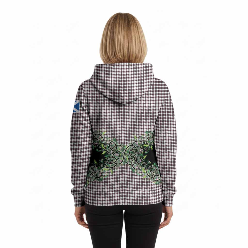 Shepherd Tartan Hoodie Thistle Scottish Spirit