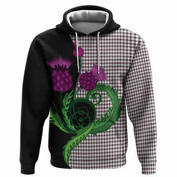 Shepherd Tartan Hoodie Traditional Scottish Thistle